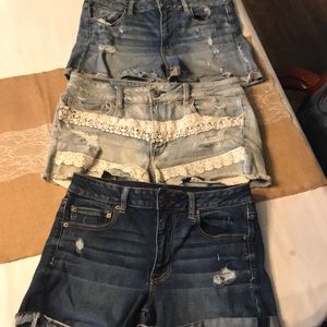 Bundle of America Eagle Hi rise shorts